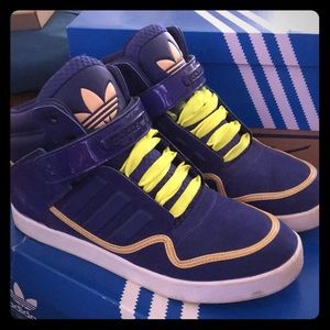 Blue adidas Hightops , men’s size 8.5